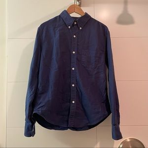 Band of Outsiders blue mens button down shirt